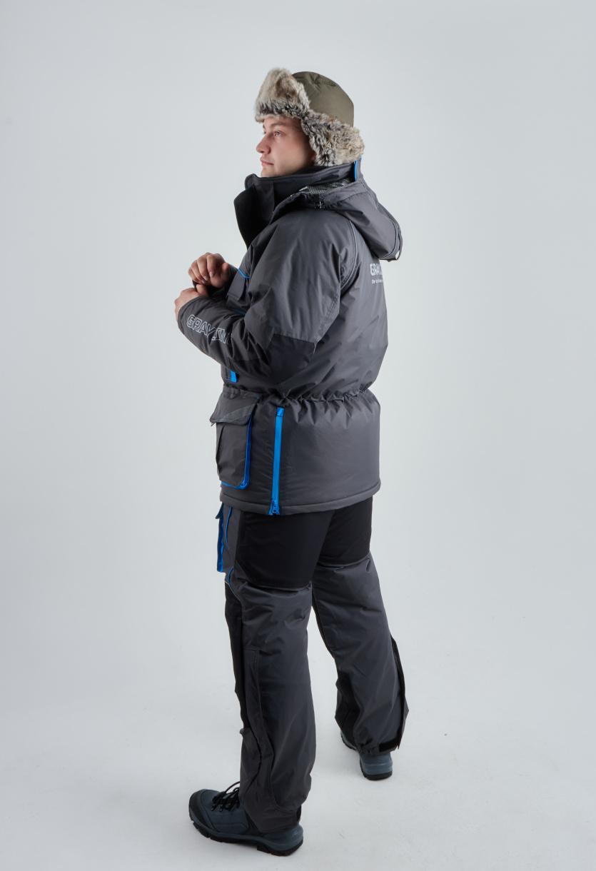 Камчатка МАГМА костюм для рыбалки GRAYLING. зимний, т.графит-синий