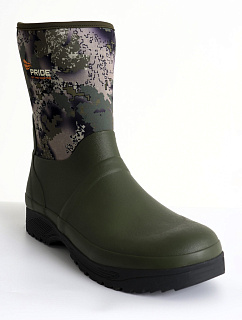 Охотничьи неопреновые средние сапоги PRIDE Protect (Протект) Уральский лес PRMHM-930