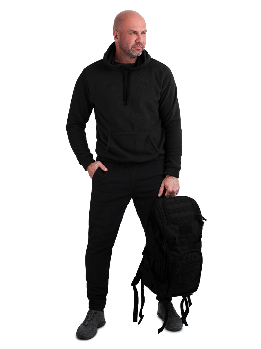 Клён костюм флисовый мужской ORION Active, черный