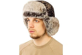 Буран Шапка-ушанка ORION Active, зеленый шельф